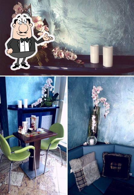 Gli interni di Bar Blue Roma
