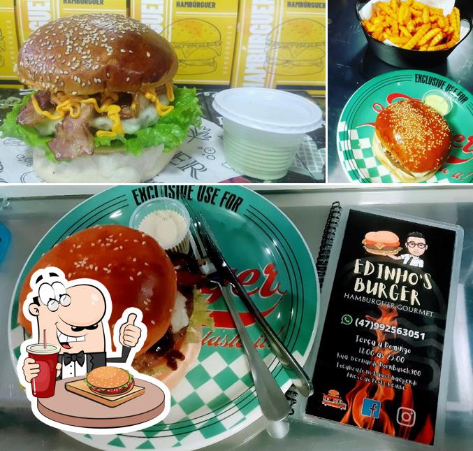 Experimente um hambúrguer no Edinho's Burger