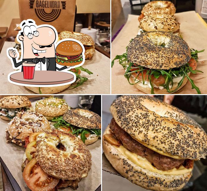 Concediti un bell'hamburger a Bagel World