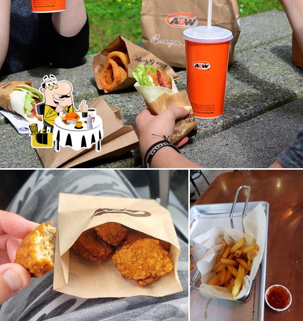 Food at A&W Canada