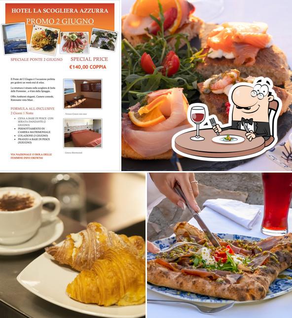 Platti al La Scogliera Azzurra - Ristorante - Hotel - Lido