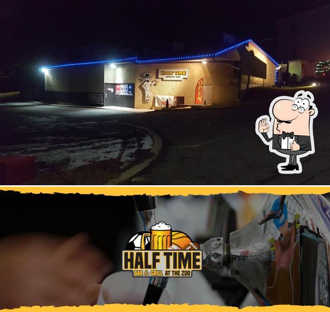 Half Time Bar and Grill At The Zoo in Lansford Restaurant menu and