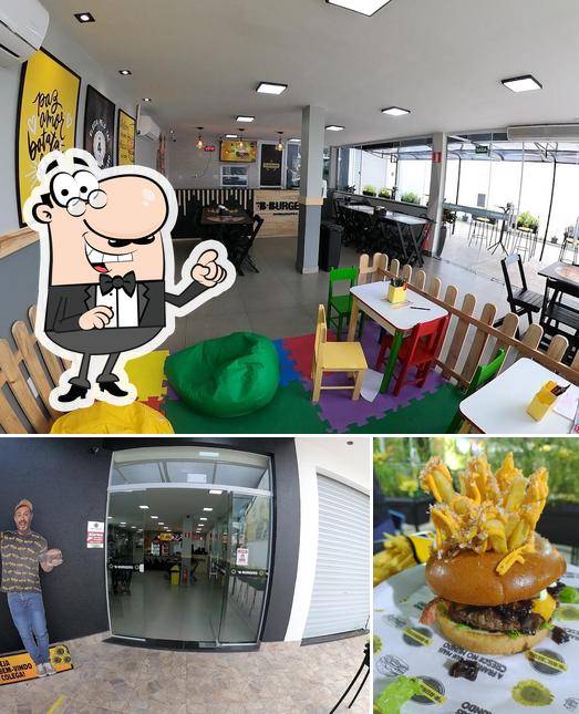 The image of interior and burger at The B Burgers & Grills - Vilas do Atlântico
