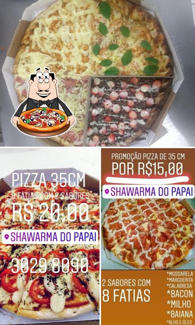 Consiga pizza no Shawarma do Papai