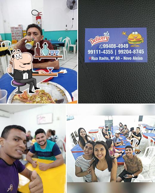 O interior do Espaço lanche