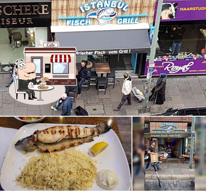 Voici l’image indiquant la extérieur et nourriture sur Istanbul Fisch Grill