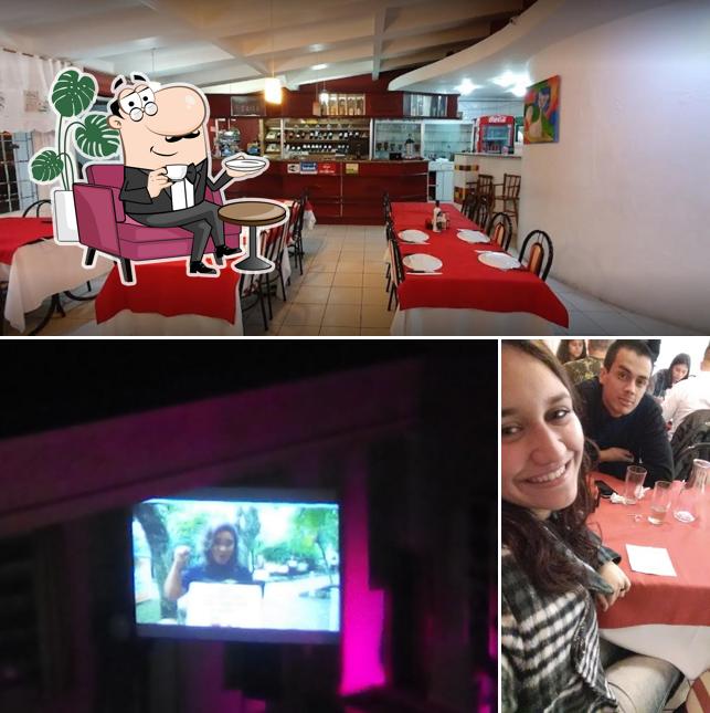 O interior do Pizzaria Nono Franchesco