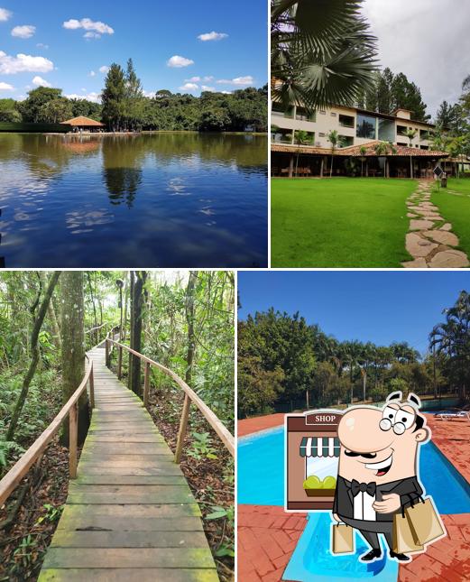 o exterior é uma característica importante do Hotel - Clube de Pesca Lago Verde