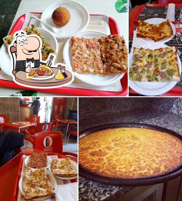 Order pizza at La Fabbrica Della Pizza