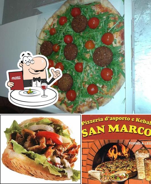 Voici la photo représentant la nourriture et intérieur sur SAN MARCO PIZZERIA e KEBAB