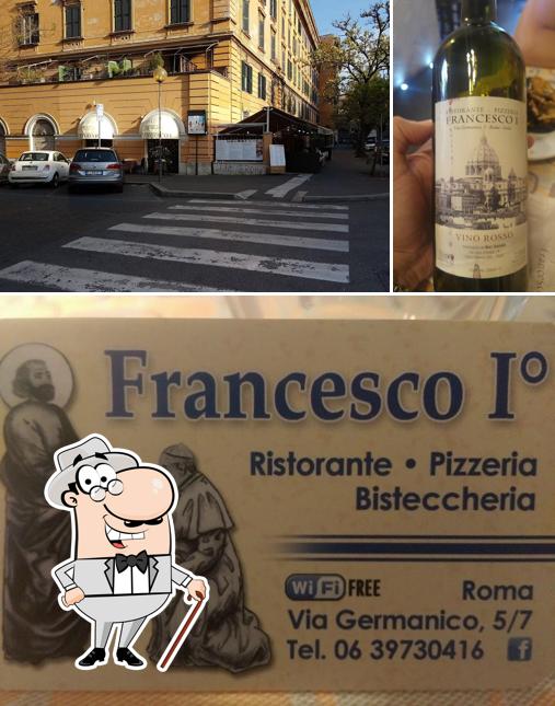 Questa è la immagine che presenta la esterno e alcol di Francesco 1° Ristorante