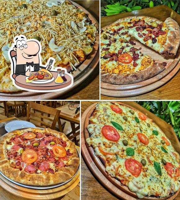 Peça diversos variedades de pizza