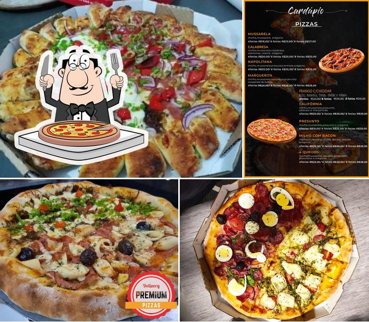 Experimente pizza no Pizzaria Premium