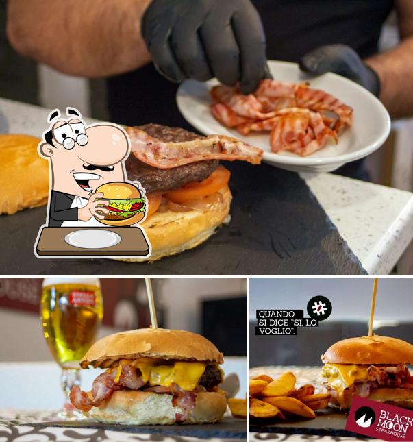 Hamburger al Black Moon steakhouse