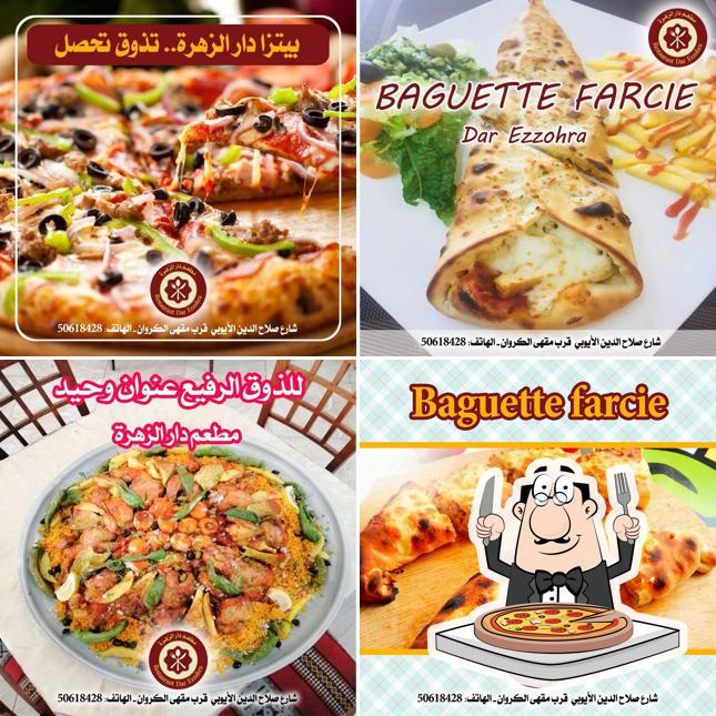 Elige una pizza en Restaurant Dar Ezzohra