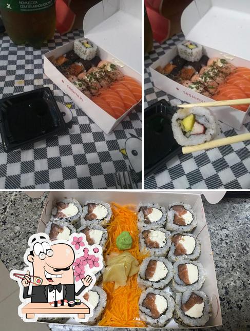 Peça diversas opções de sushi