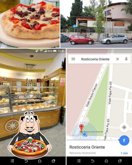 Get pizza at Rosticceria Oriente