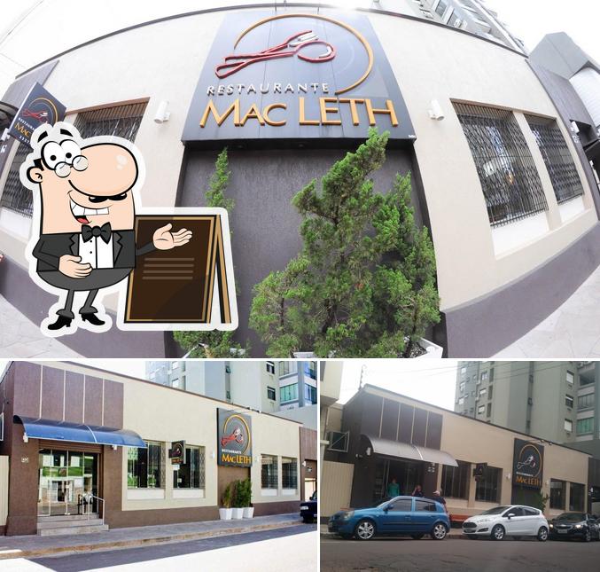 O exterior do Restaurante Mac Leth Grill