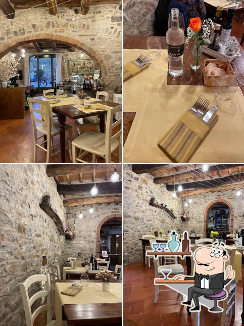 Gli interni di La Vin'Osteria