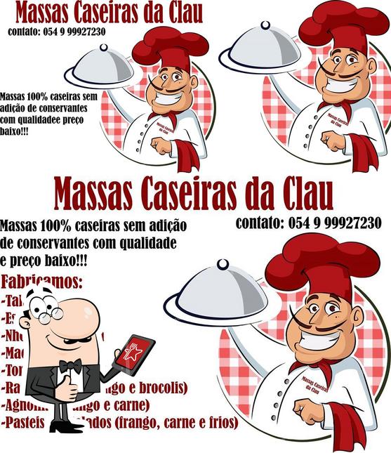 Look at this picture of Massas caseiras da Clau