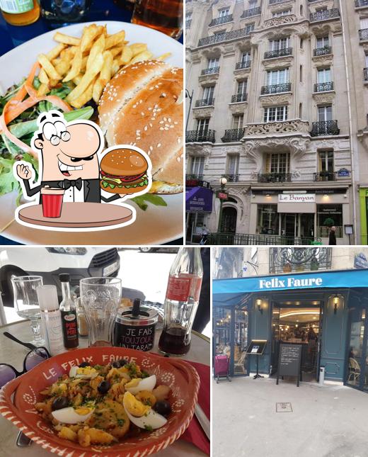 Pide una hamburguesa en Le Felix Faure Paris
