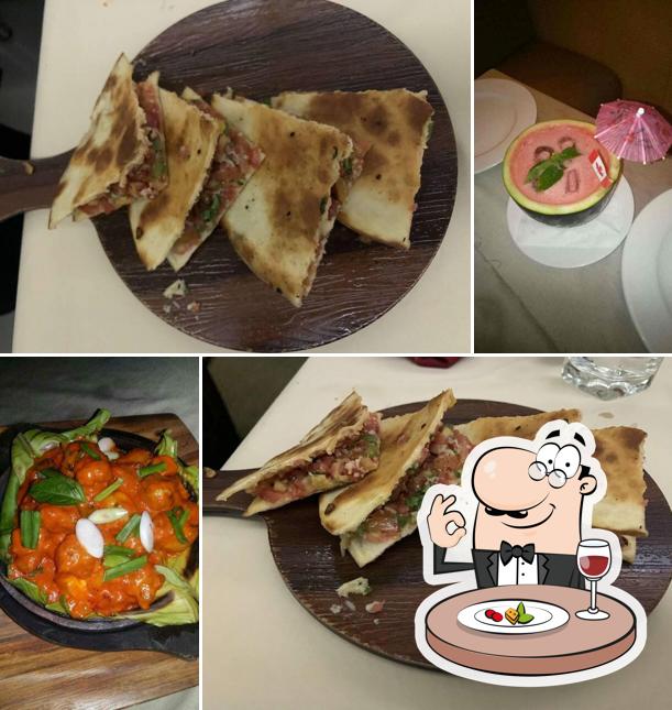 Food at Flag's Restaurant Liberty Garden Malad