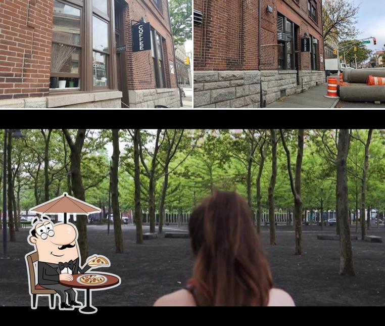 Take a look at the outside part of Bean Vault Coffee