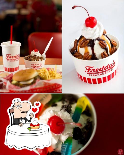Freddy's Frozen Custard & Steakburgers provides a number of sweet dishes