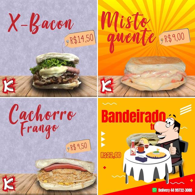 Deguste um dos hambúrgueres disponíveis no Komilão Lanches