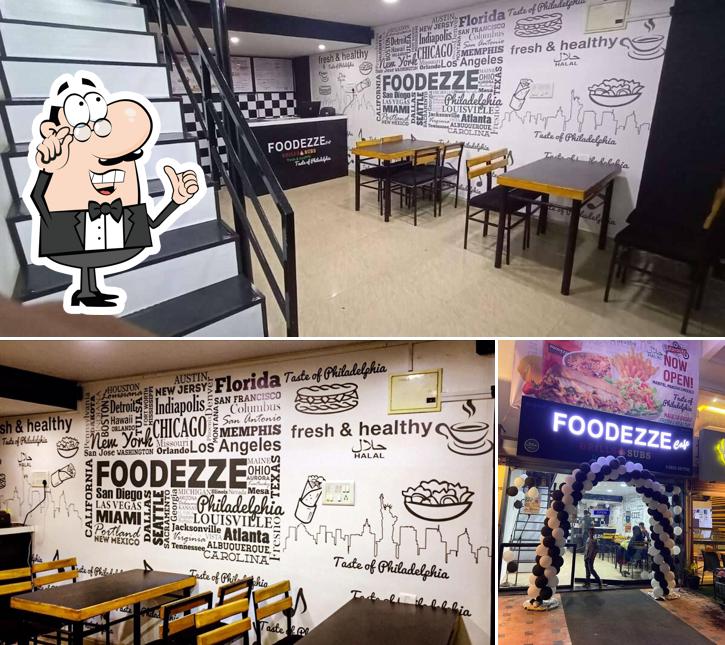 The interior of Foodezze Cafe