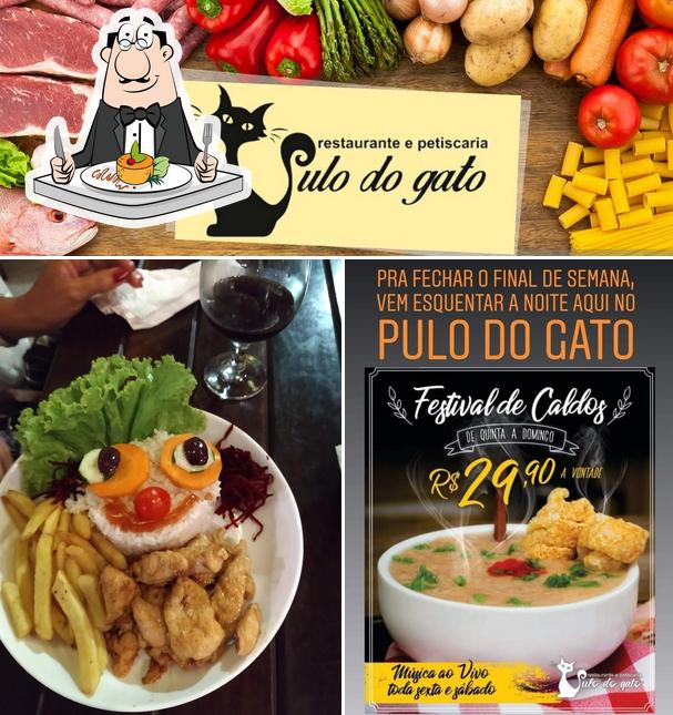 Comida em Restaurante Pulo do Gato