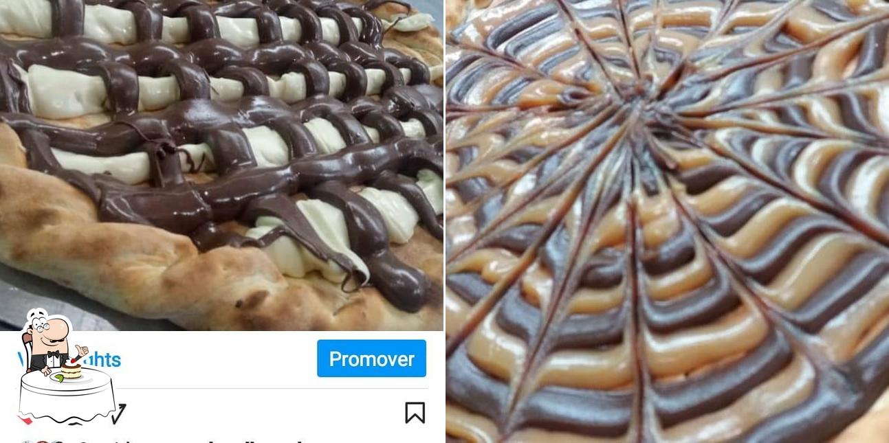 disk pizzas do DOM serve uma variedade de pratos doces