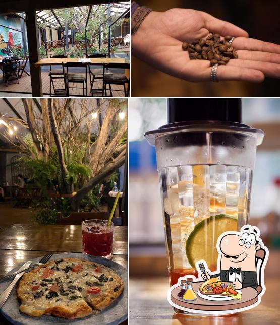 Experimente pizza no Elegia Café
