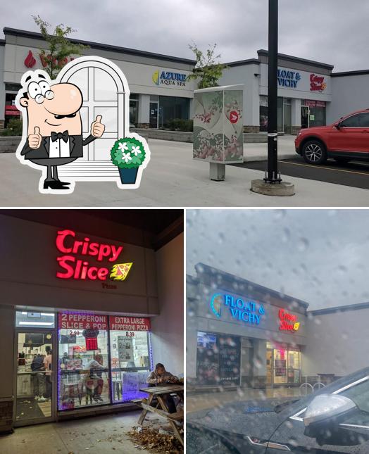 La parte exterior de Crispy Slice Pizza