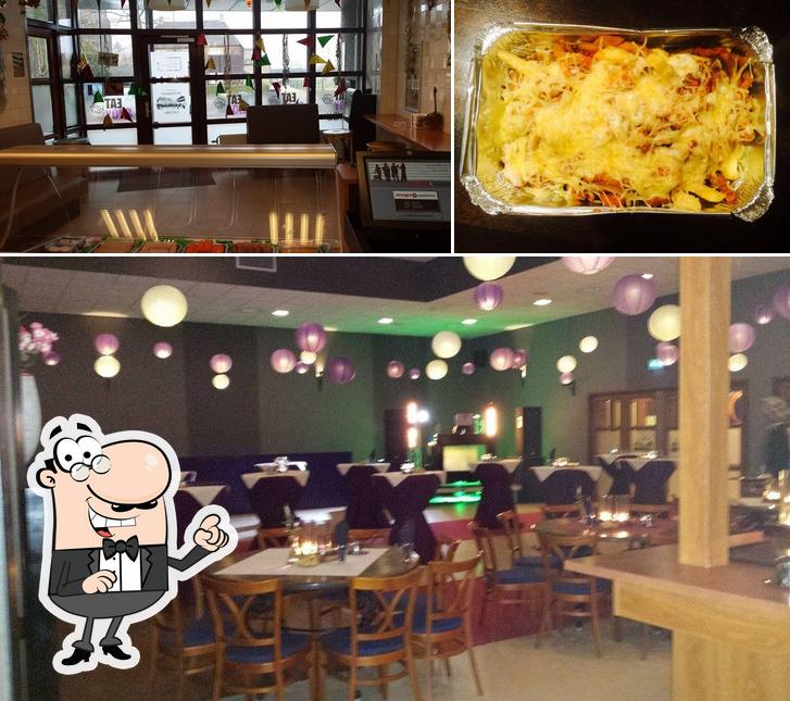 The image of interior and pizza at Cafetaria d'n Overkant