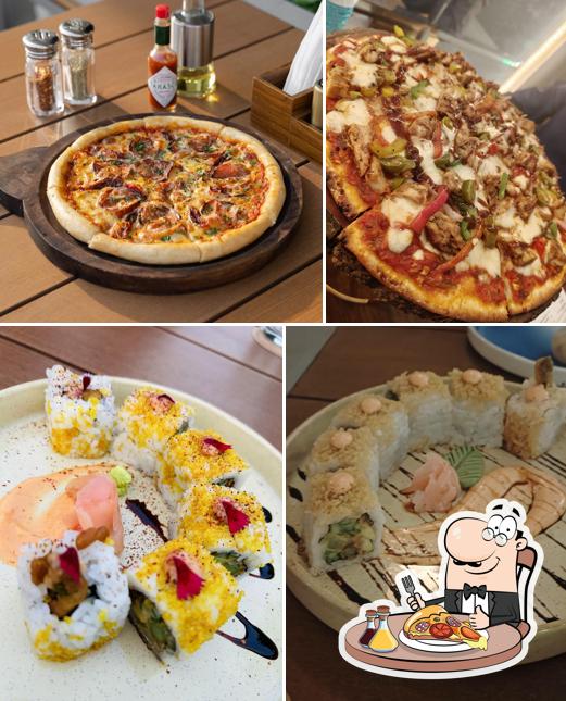 Order pizza at Donna Sky Lounge