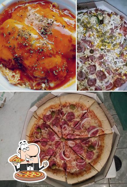 Peça diversos tipos de pizza