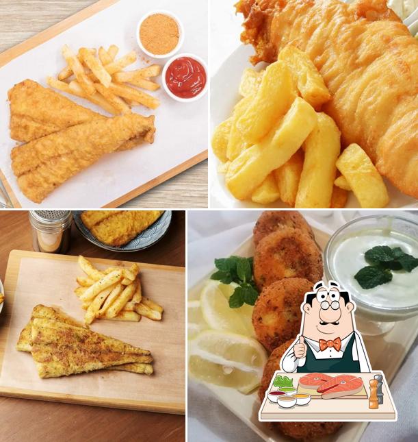 Рыба и картофель фри в "SHARKYS FISH n CHIPS Verulam"