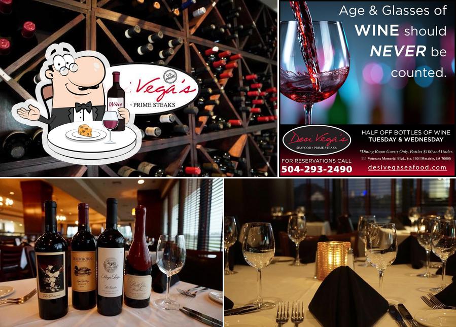 Desi Vega's Seafood and Prime Steaks in Metairie Restaurant menu and
