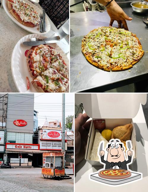 Get pizza at Gole Hatti