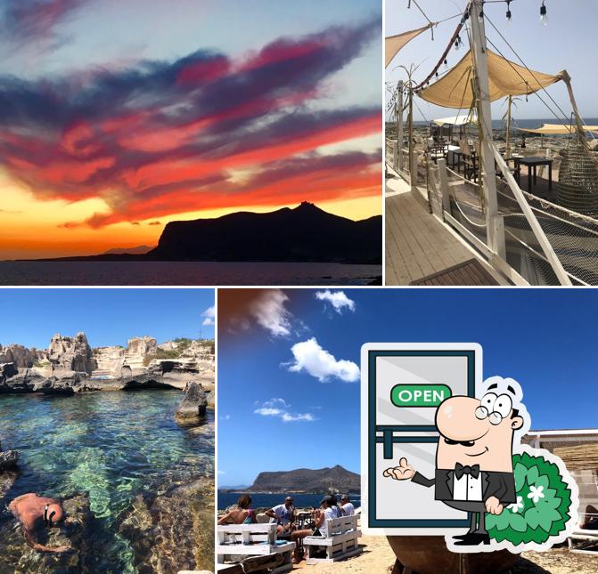 Gli esterni di La Costa Sunset Bar Cala Trono Favignana