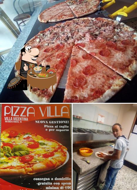 Comida en Pizza villa