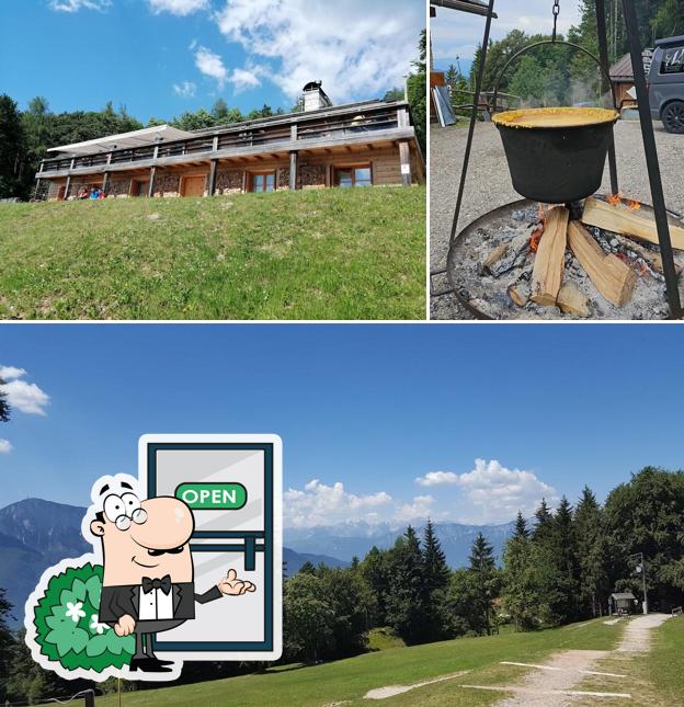 Puoi goderti l'aria fresca da seduto all'esterno di Rifugio Maranza
