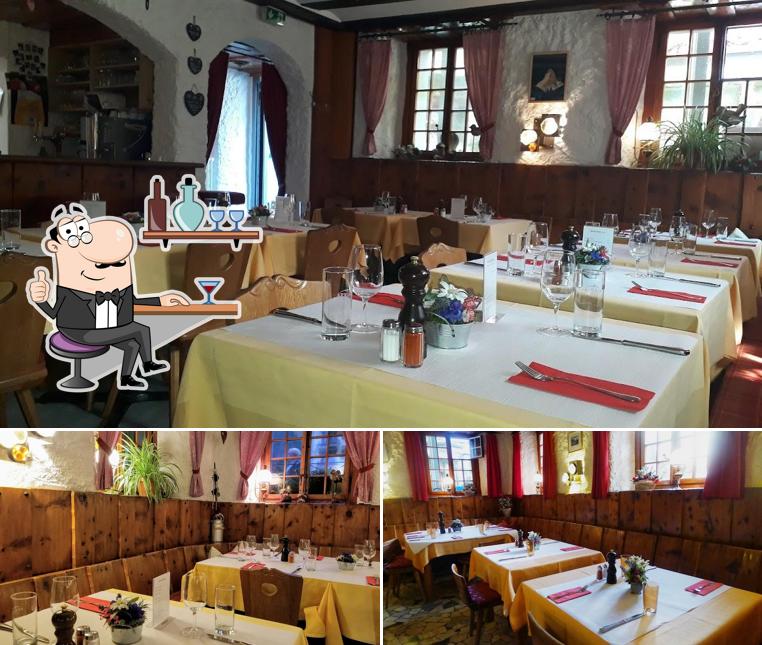 Gli interni di Whymper Stube