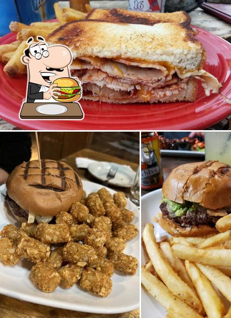 Get a burger at Kickapoo Tavern