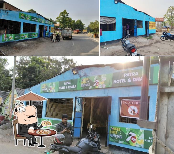 The exterior of Patra Hotel and Dhaba