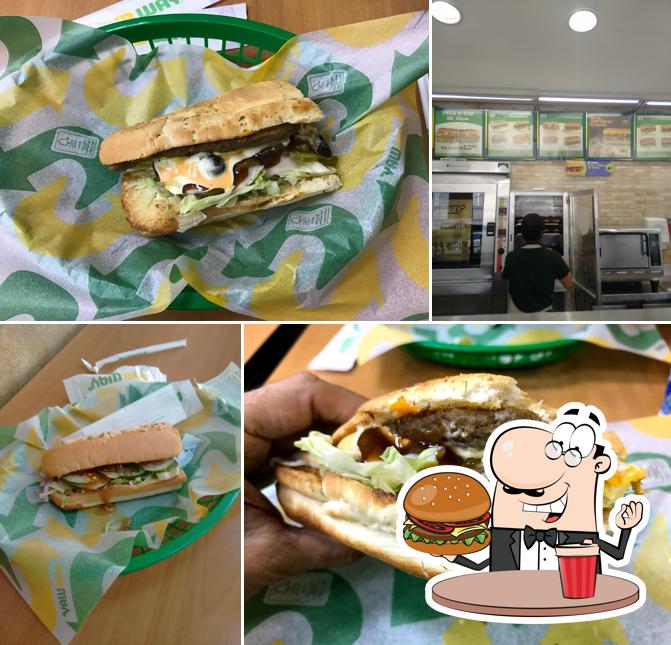 Peça um hambúrguer no Subway