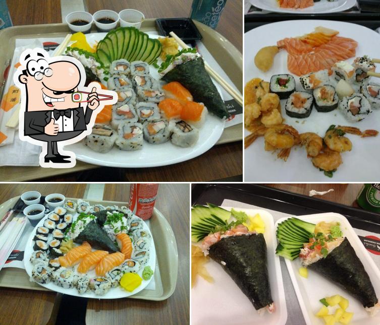 Prove diversas opções de sushi