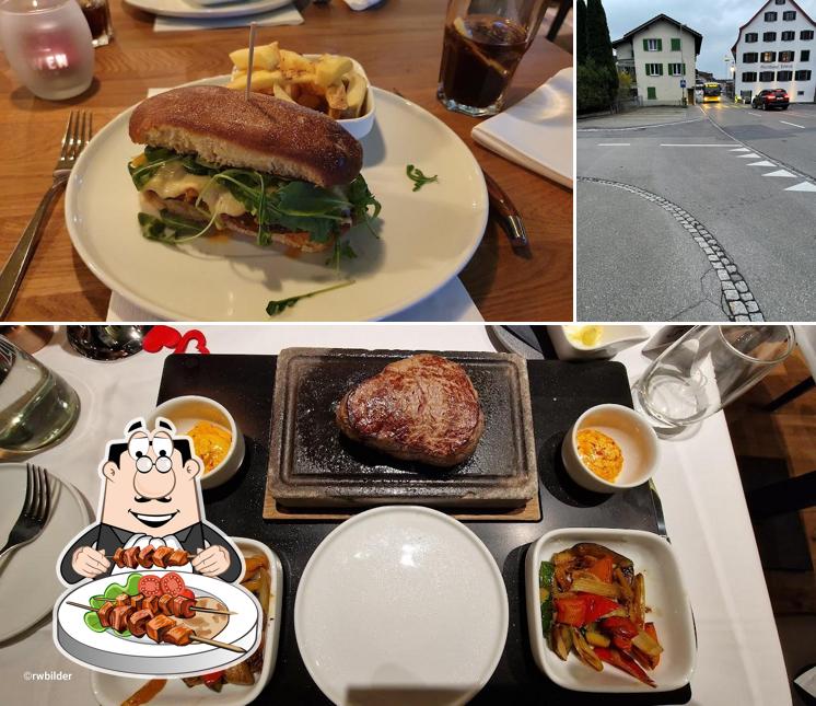Tra le diverse cose da Gasthaus Löwen si possono trovare la cibo e esterno