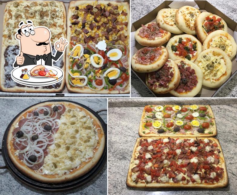 Escolha diferentes tipos de pizza